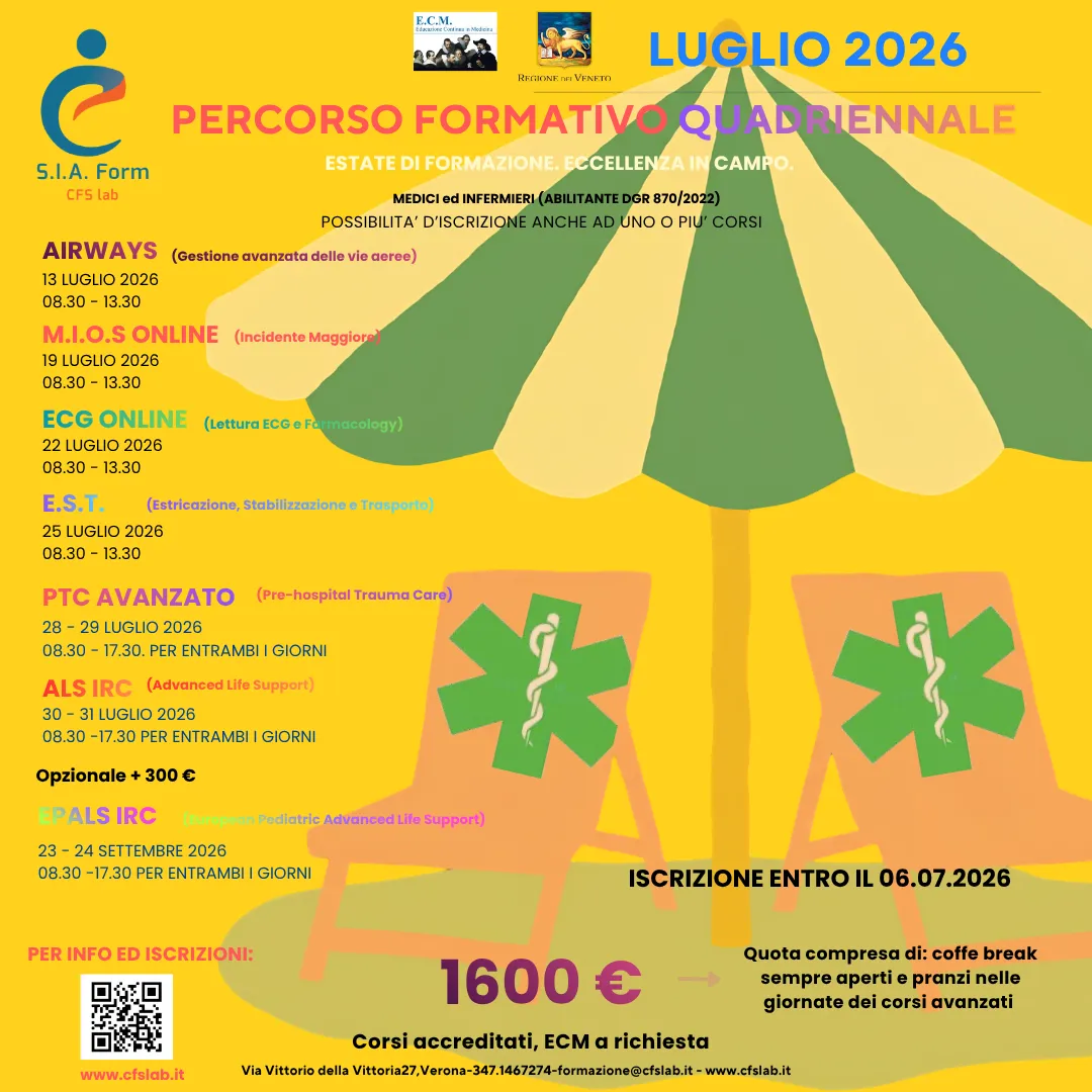 PERCORSO QUADRIENNALE PERSONALE SANITARIO LUGLIO