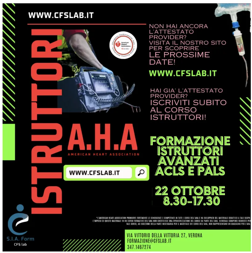 Corso istruttori ACLS AHA